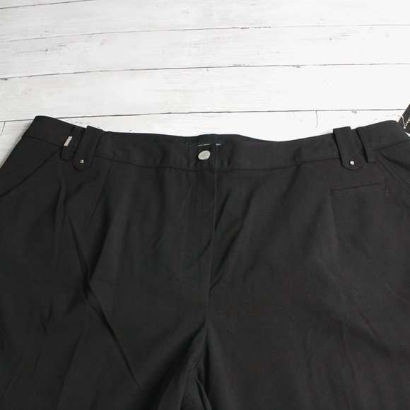 Larry Levine Women's Trouser Suit Dress Pants Plus Size 24W Black - Picture 3 of 6